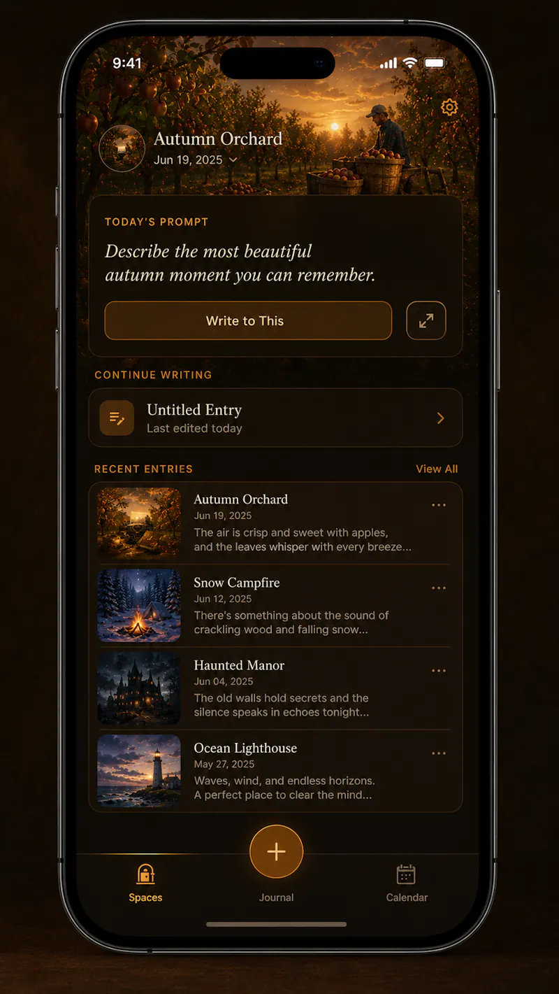 Journal Spaces screenshot 4