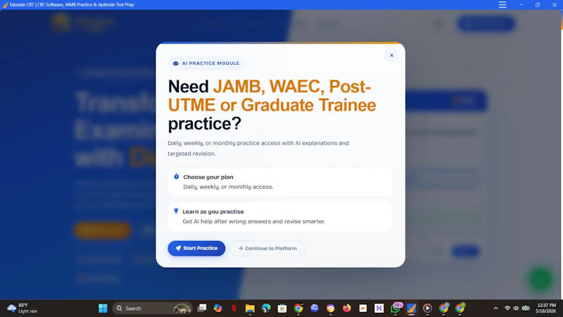 EDUVATE CBT screenshot 2