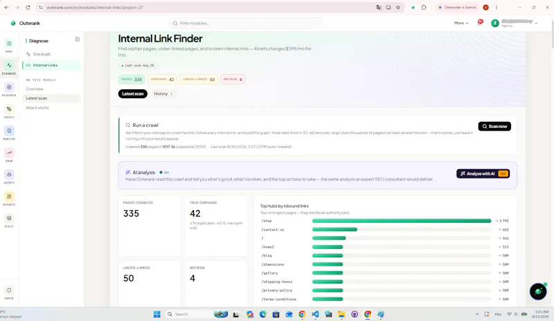 Outerank screenshot 5