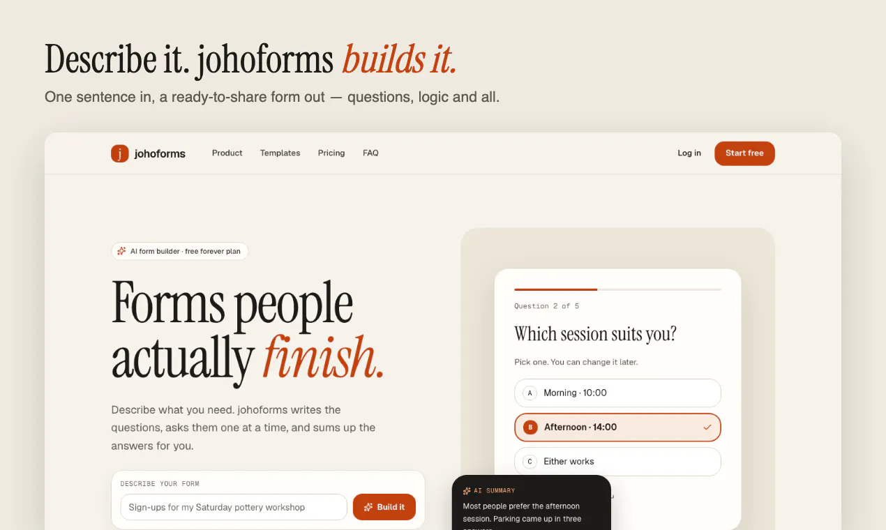 johoforms gallery image
