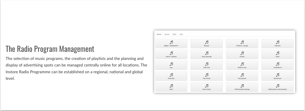 Instore Cloud Radio SaaS gallery image