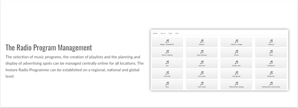 Instore Cloud Radio SaaS gallery image