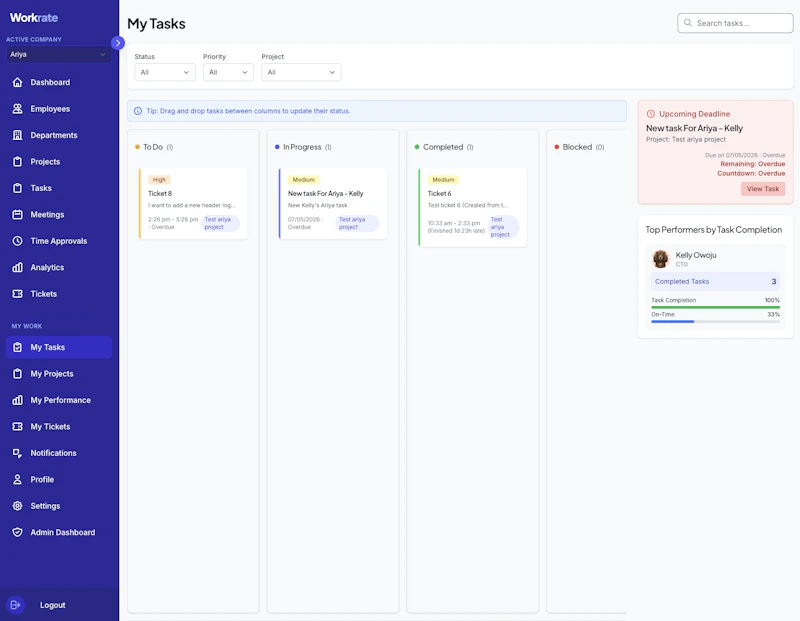 Workrate screenshot 3