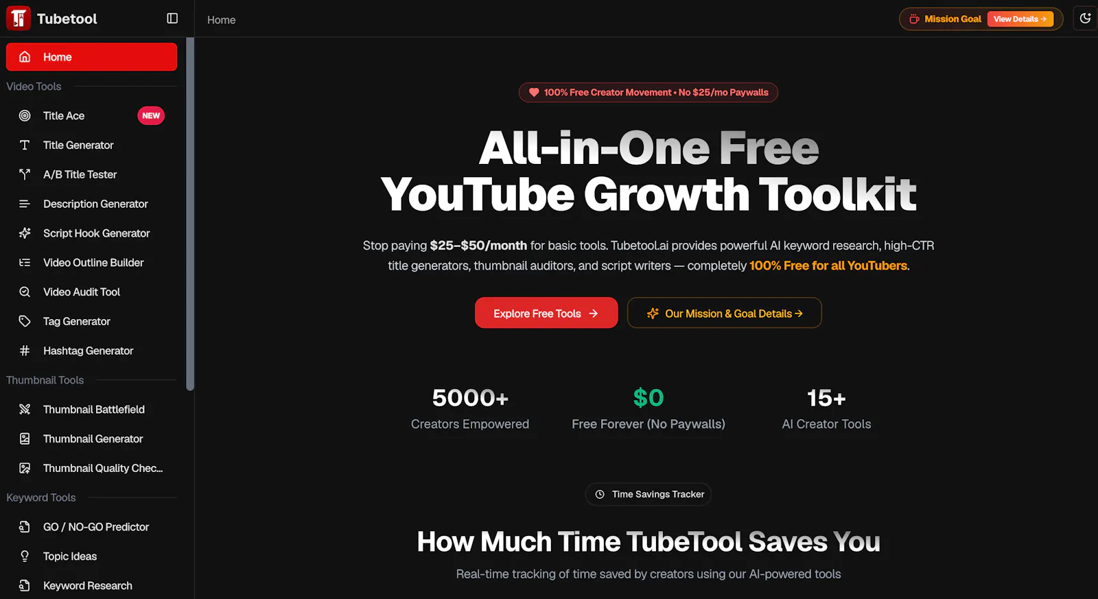 TubeTool.ai screenshot 1