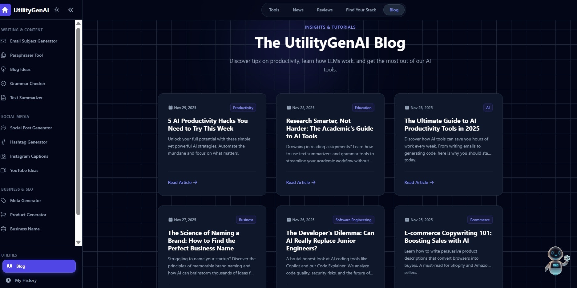 UtilityGenAI - Screenshot 4 showing product features and functionality