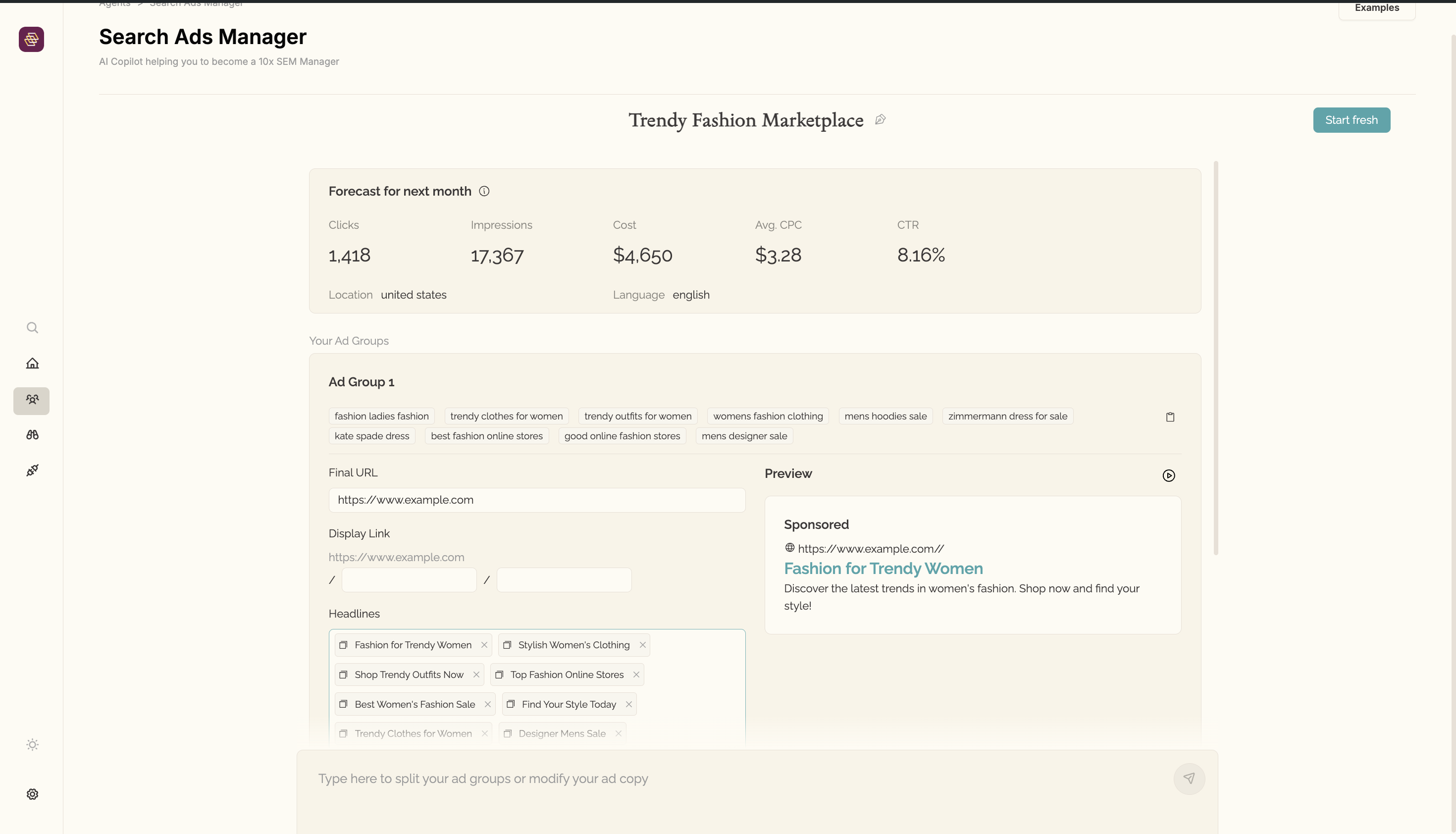 Suchen Sie ADS Manager AI Agent Medien 5