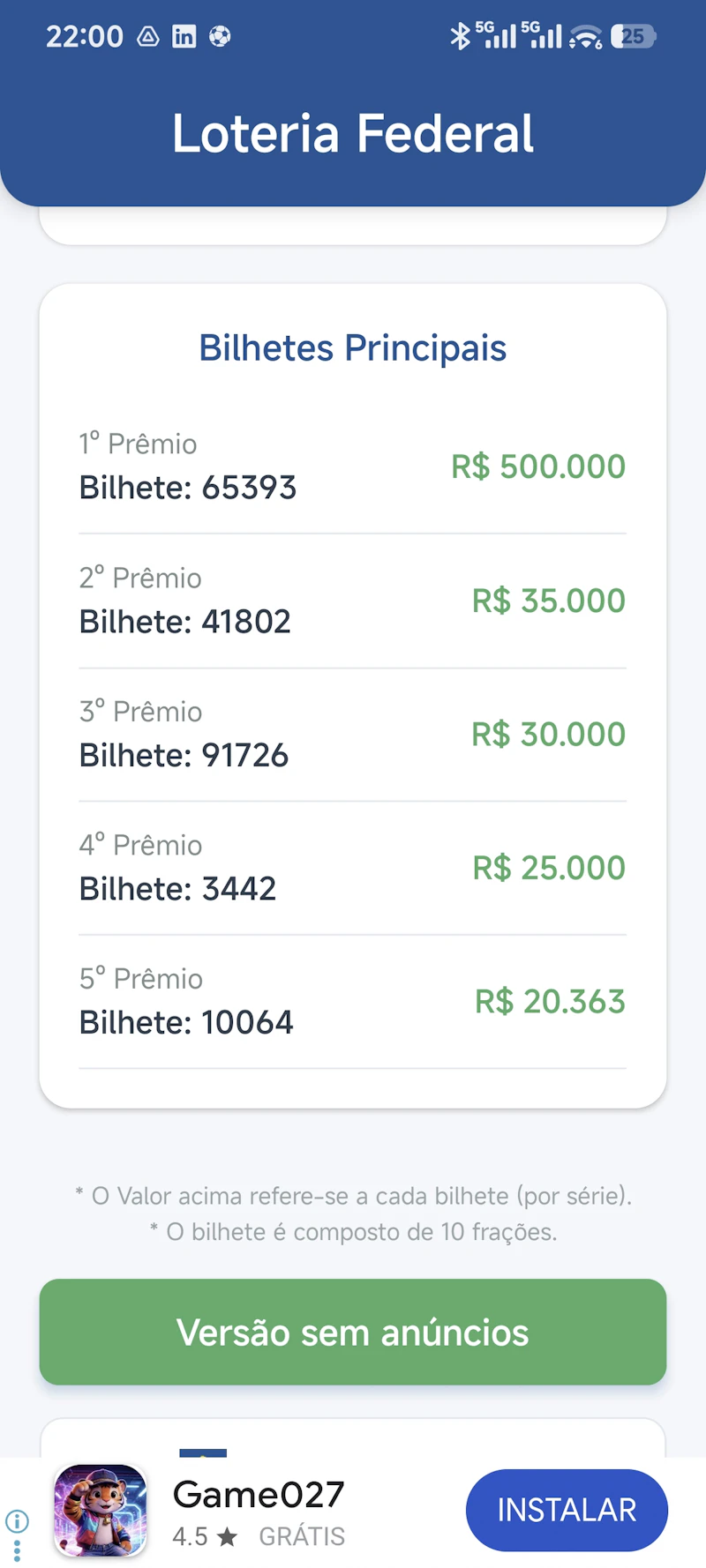 Loto Federal26 screenshot 2