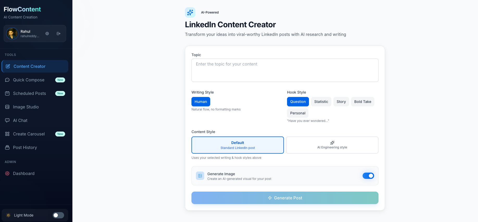 FlowContent gallery image