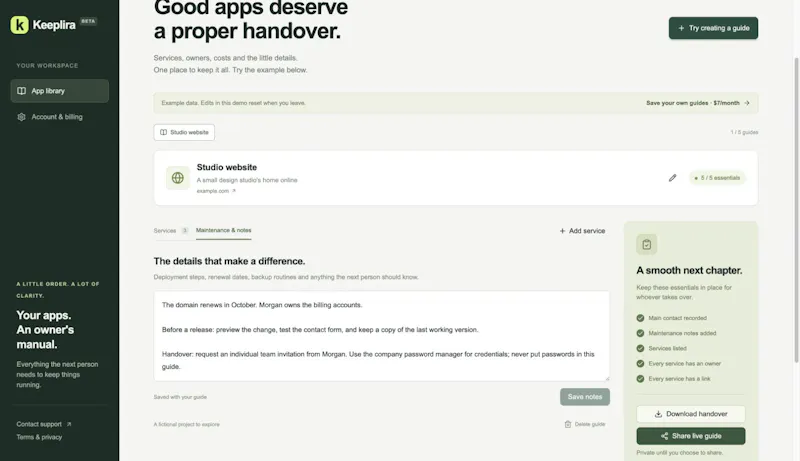 Keeplira screenshot 3