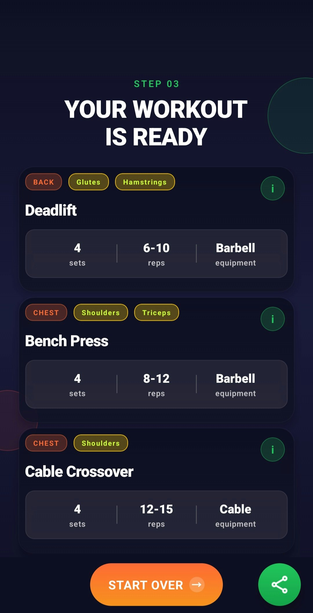 Exerciserrr screenshot 1