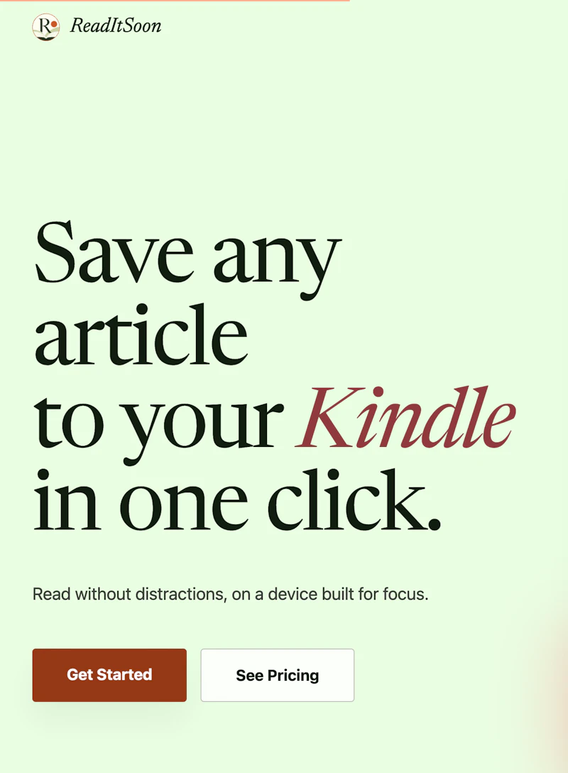 ReadItSoon screenshot 1