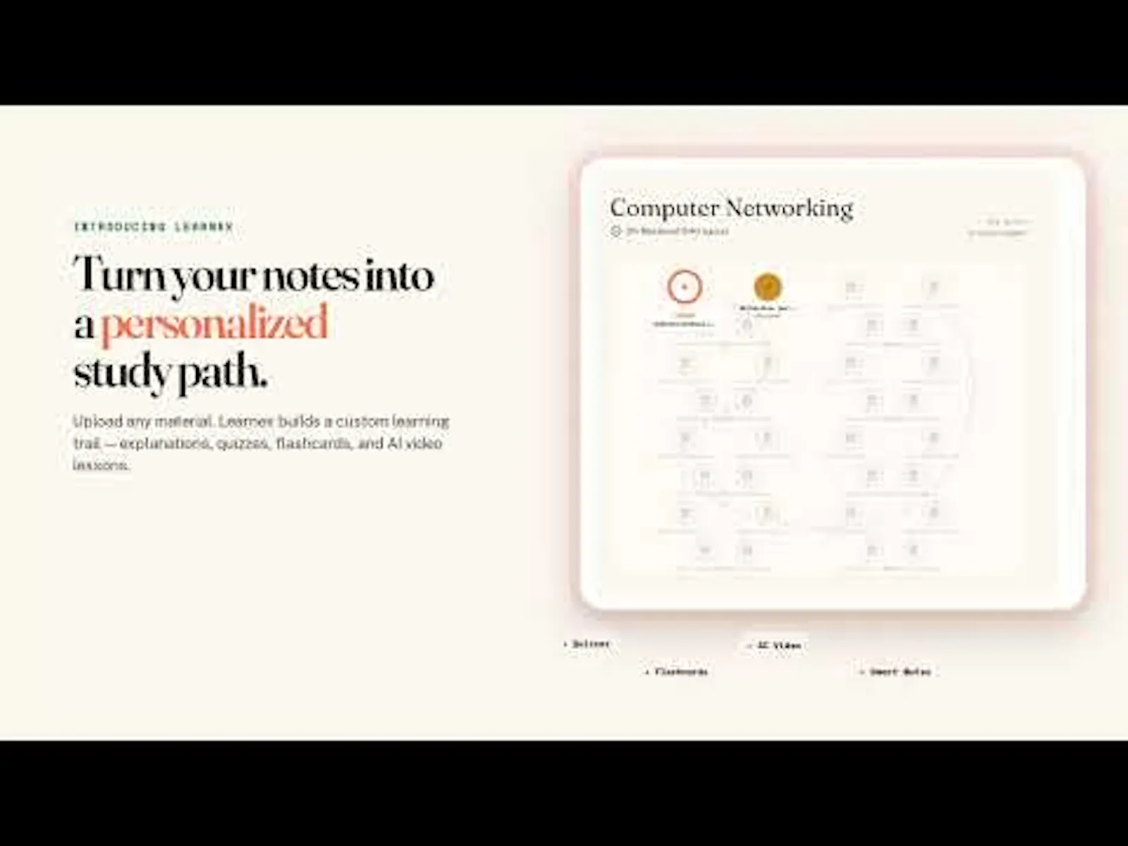 Learnex Turn Your Notes Into Study Path screenshot 1 (video preview)