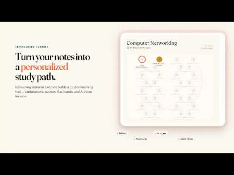 Learnex Turn Your Notes Into Study Path screenshot 1 (video preview)