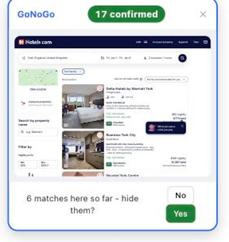 GoNoGo screenshot 1