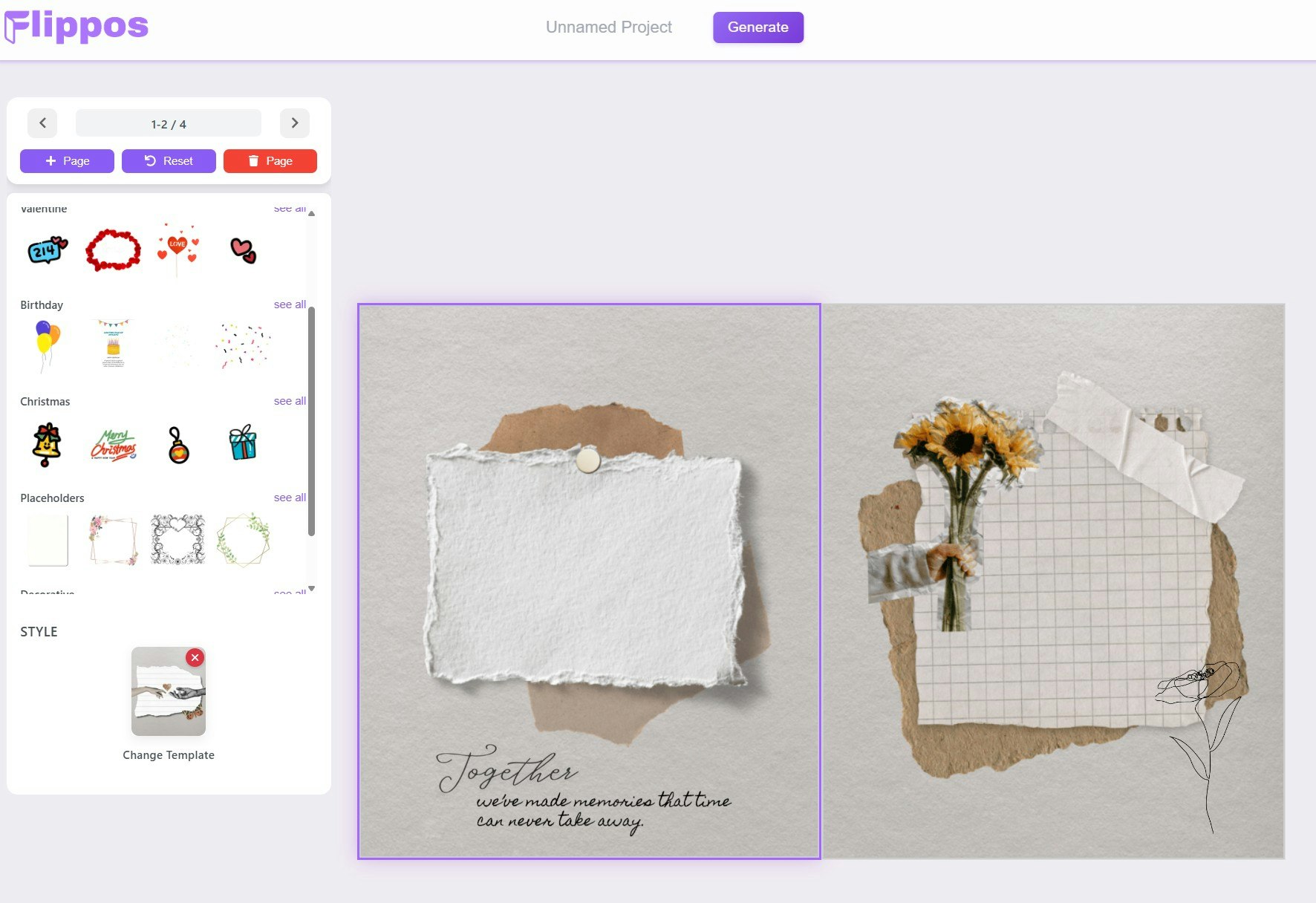 Flippos - Screenshot 2 showing product features and functionality