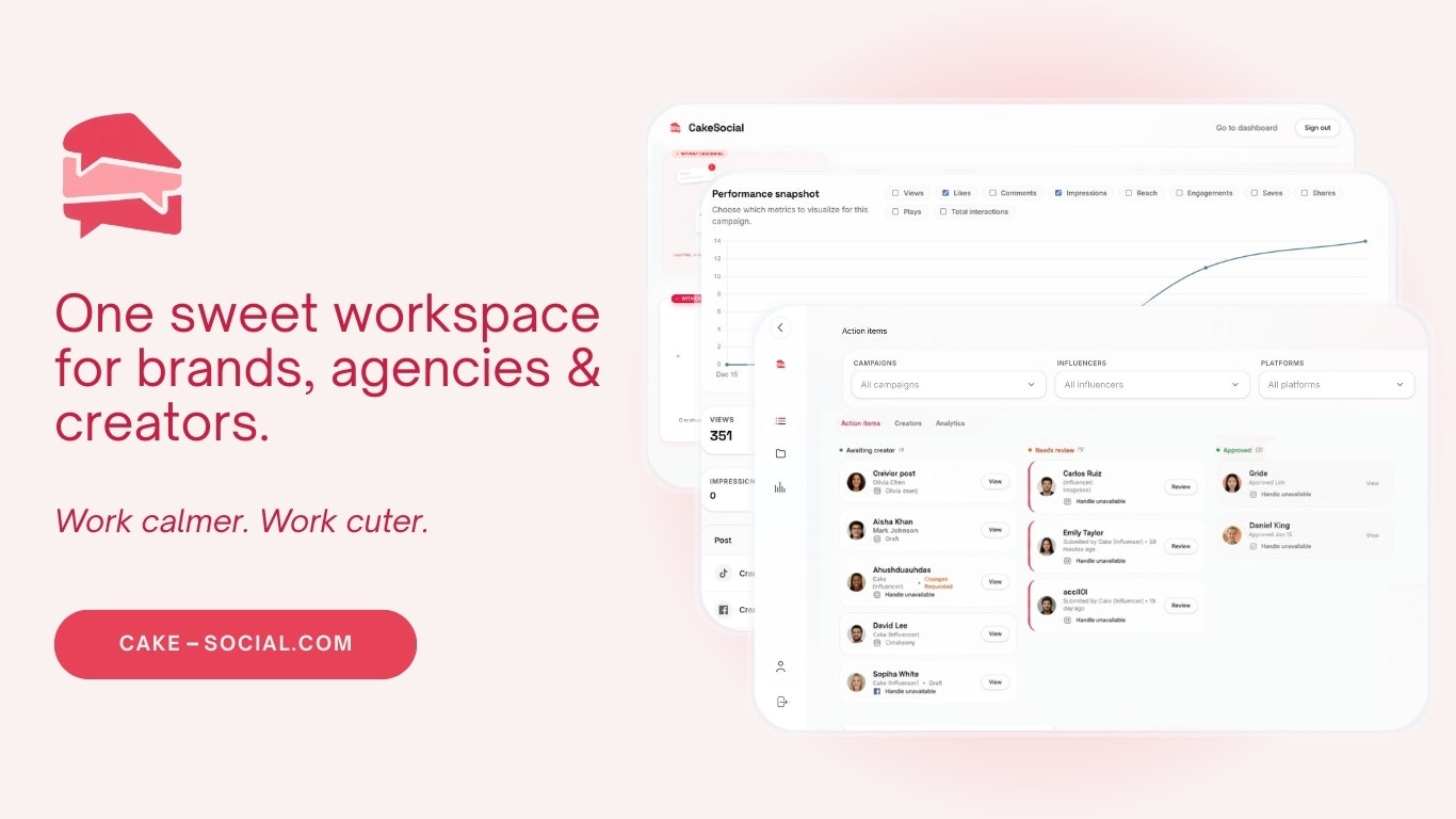 CakeSocial  - Main product screenshot demonstrating key features and user interface