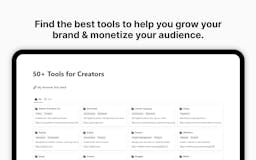 50+ Tools for Creators media 2