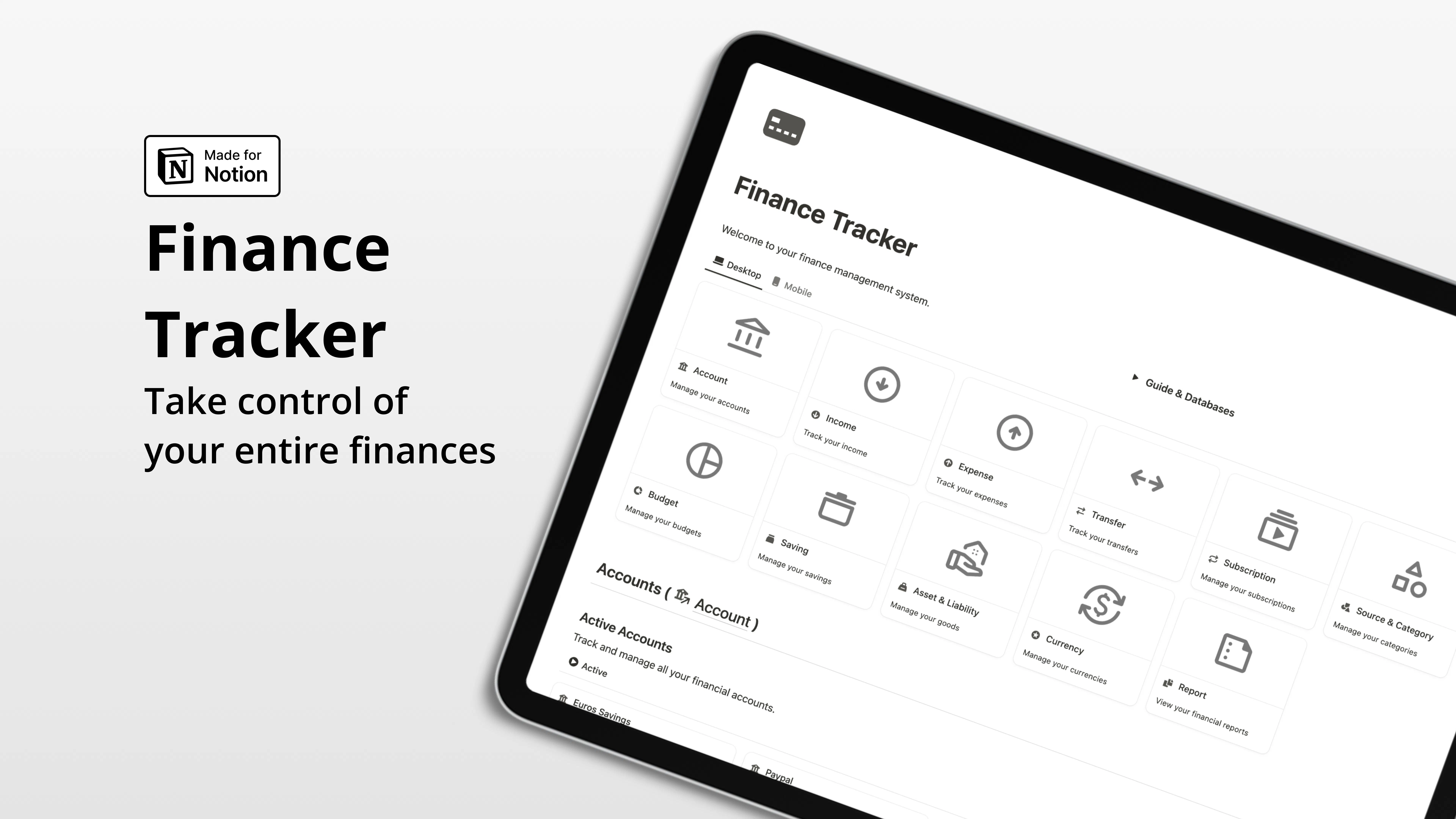 Notion Optimal Finance System gallery image