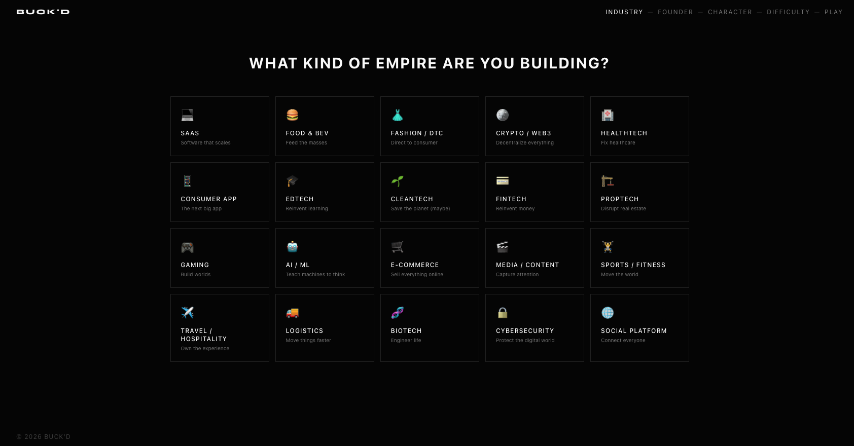 BUCK'D - Screenshot 2 showing product features and functionality