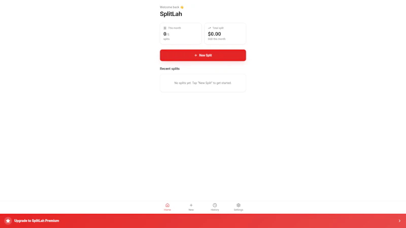 SplitLah — Split bills with friends screenshot 1