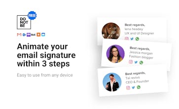 Do Not Be Square Record A Free Unique Animated Email Signature