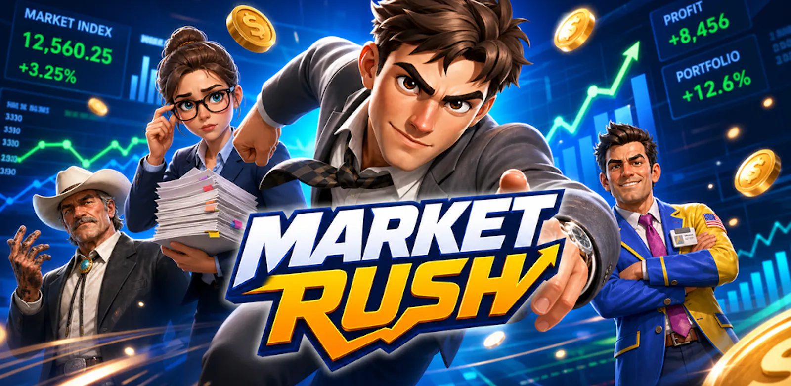 Market Rush: Stock Trading screenshot 1