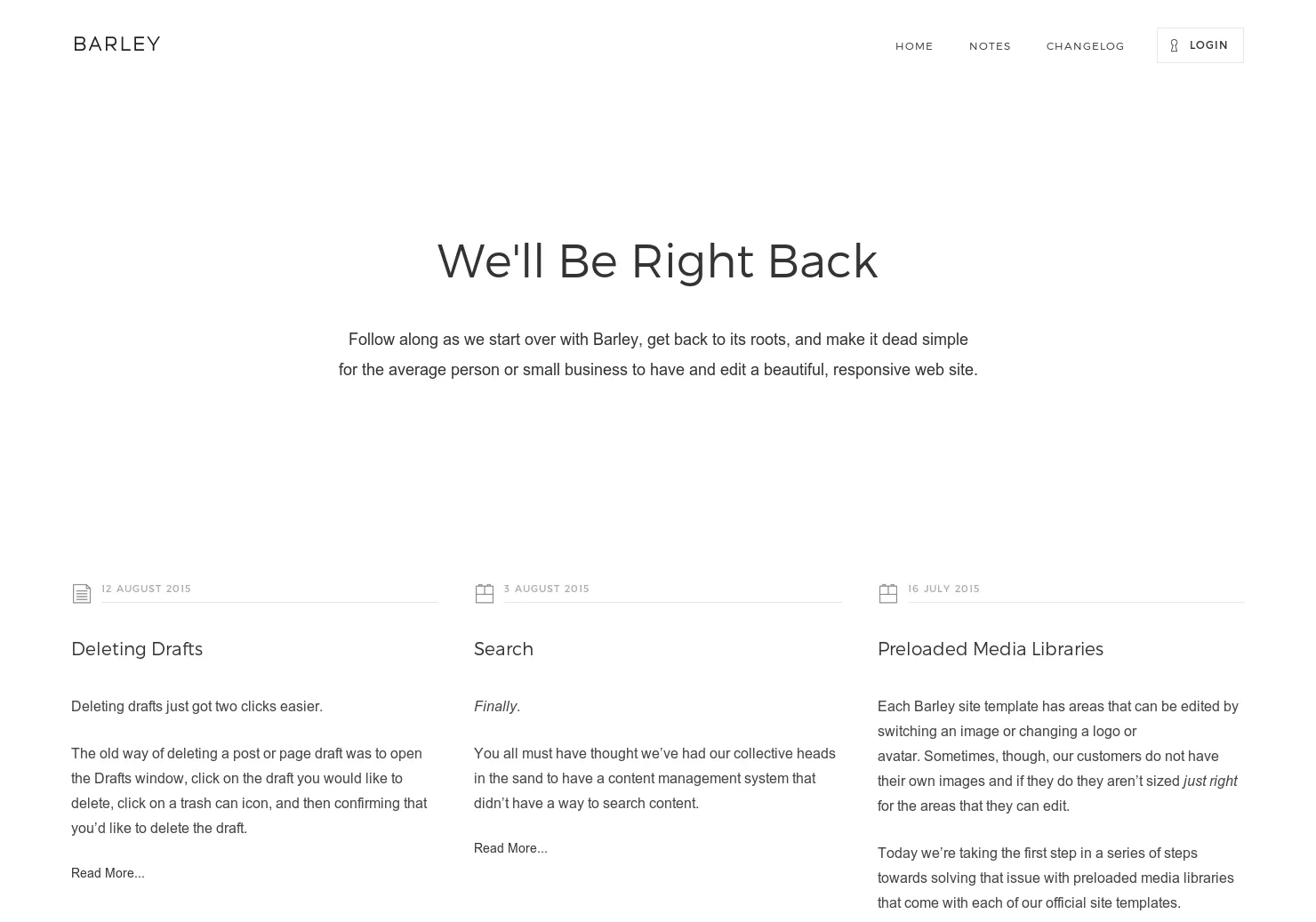 Barley CMS
