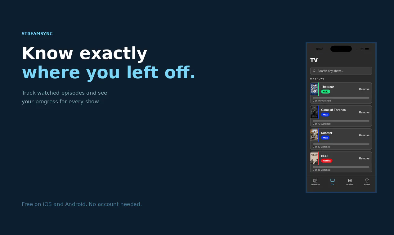 StreamSync screenshot