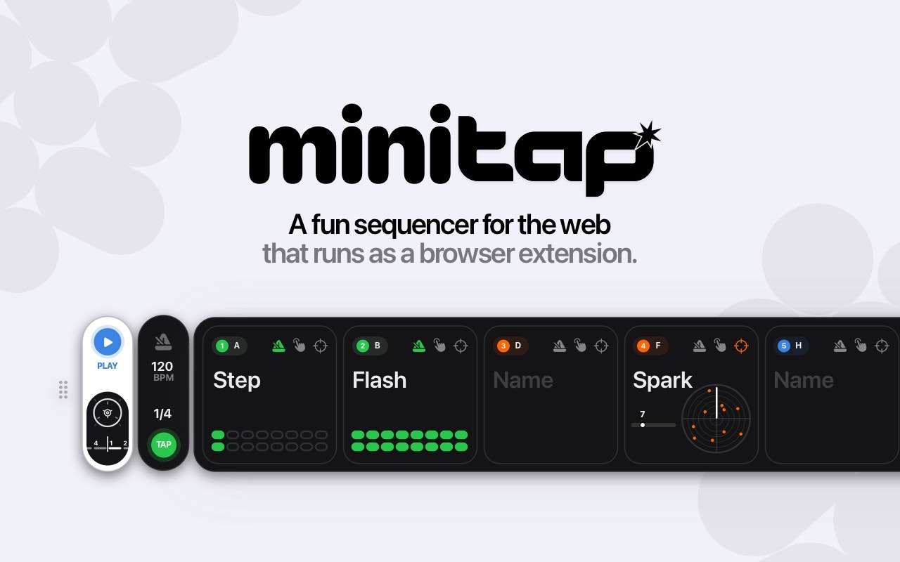 startuptile MiniTAP-A music sequencer for the web