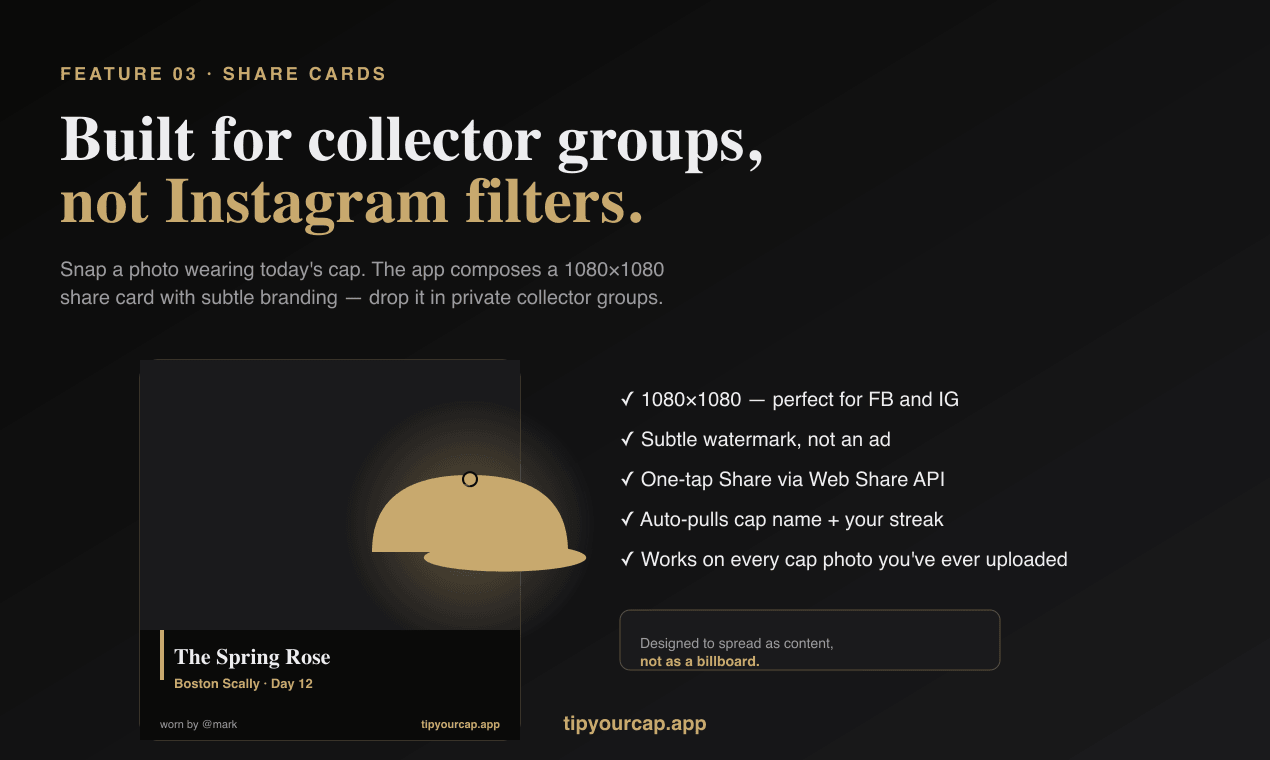 Scally Cap Collection Tracker & Wear app gallery image