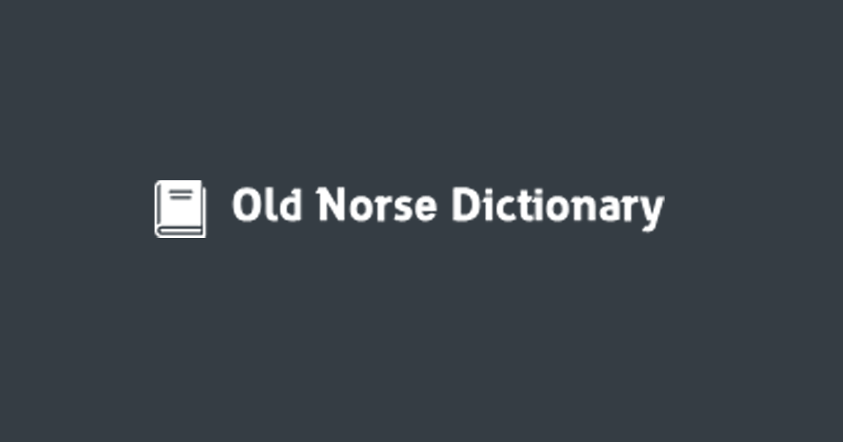 Cleasby & Vigfusson - Old Norse Dictionary media 1