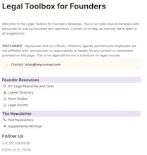 Legal Toolbox for Founders gallery image