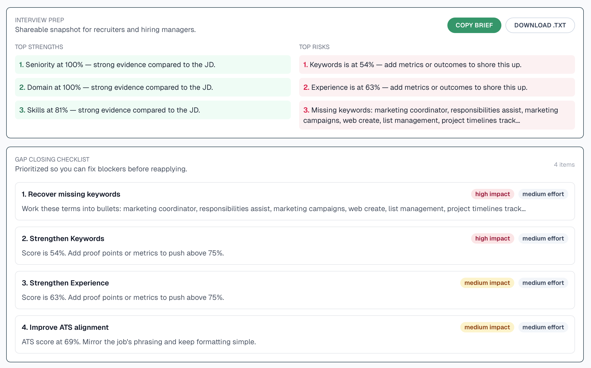 Resume Wizard ATS optimizer gallery image