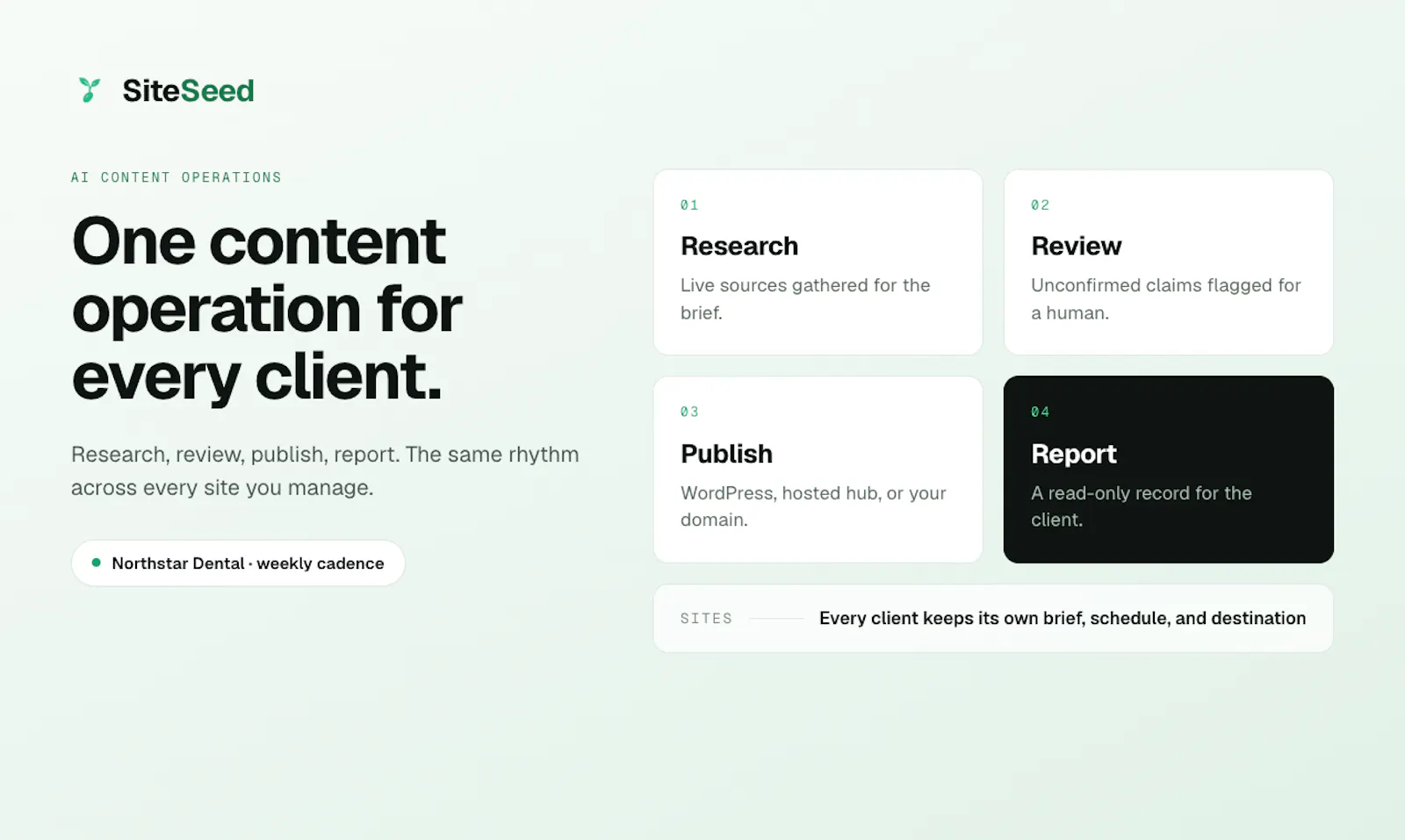 SiteSeed screenshot 2