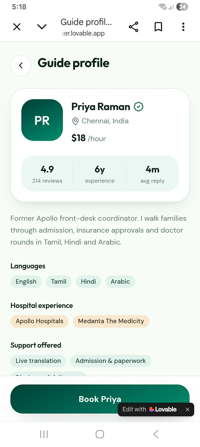 CareBridge screenshot 2