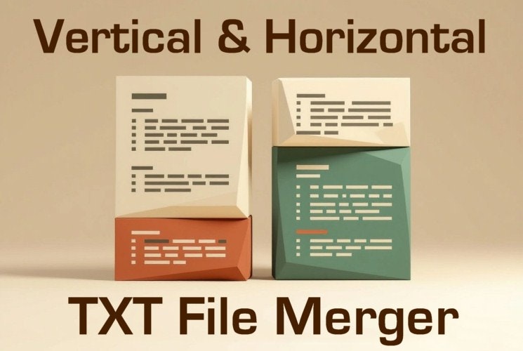 Verti-Horiz Text File Merger