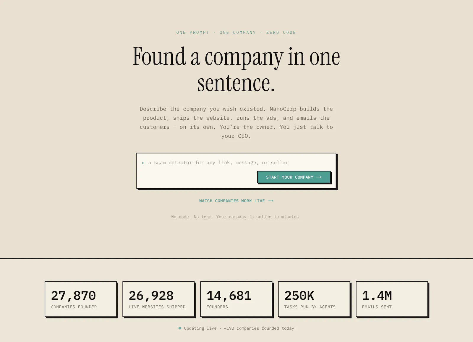 NanoCorp screenshot 2