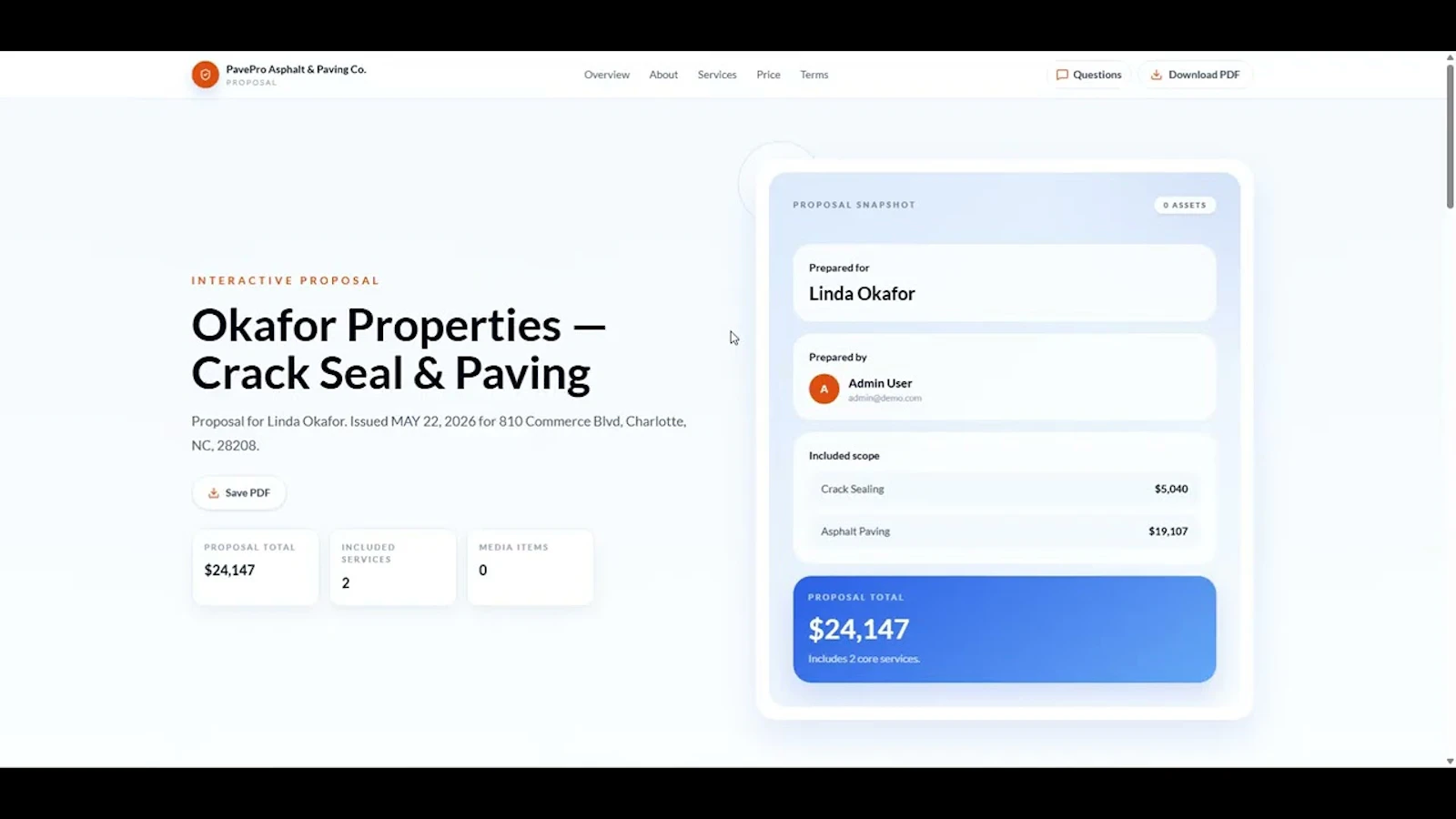 PaveDesk screenshot 1 (video preview)