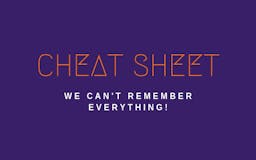 Cheat Sheet for developers media 3