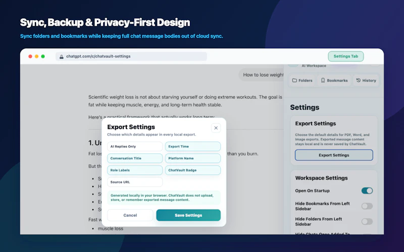 ChatVault AI screenshot 4
