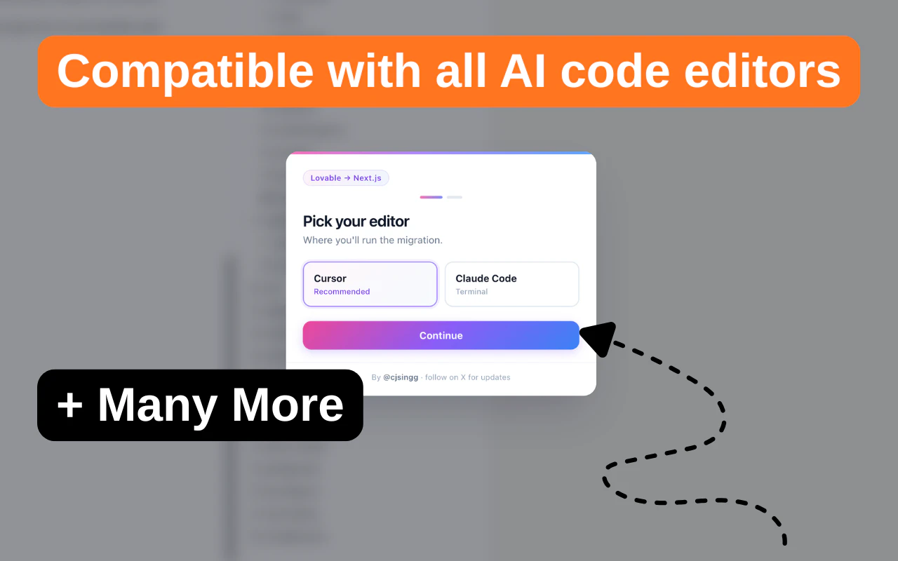 Lovable to Next.js | Free Chrome Ext screenshot 3