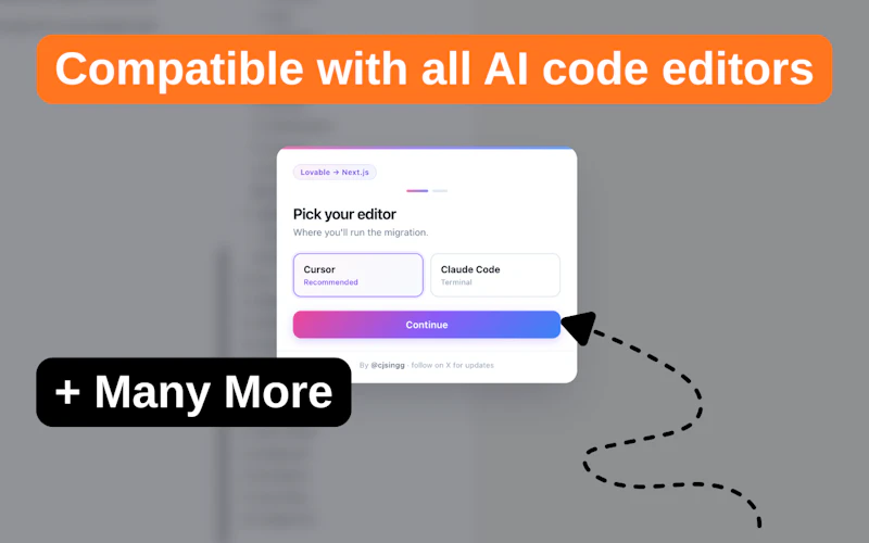 Lovable to Next.js | Free Chrome Ext screenshot 3