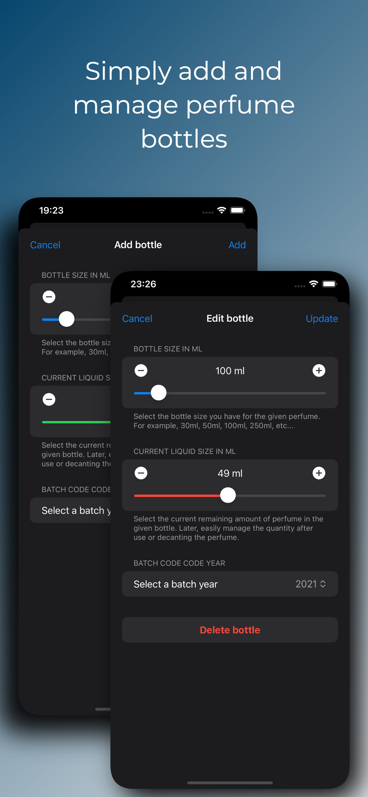 Media Tracker minyak wangi - Senarai bau - Penganjur Koleksi Perfume IOS 4
