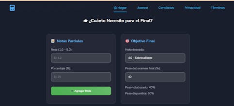 ¿Cuánto Necesito para el Final? gallery image