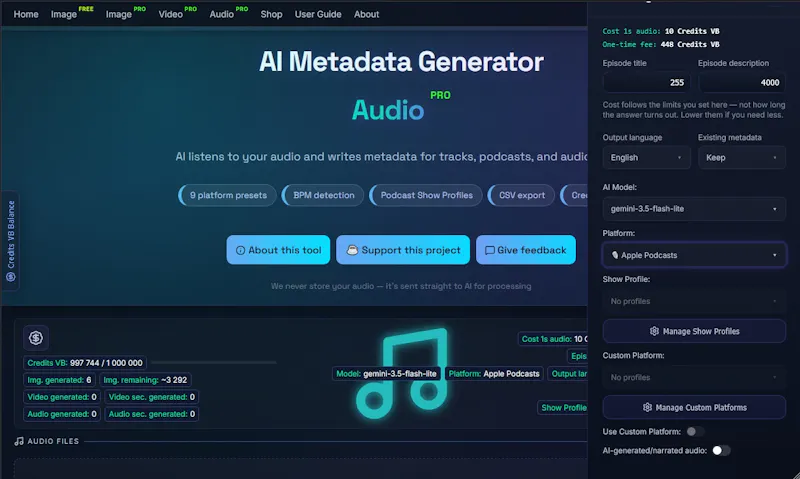 VisBreeze — AI Metadata Generator screenshot 7