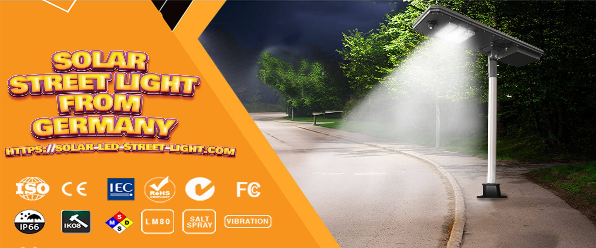 All in One Solar Street LED Light