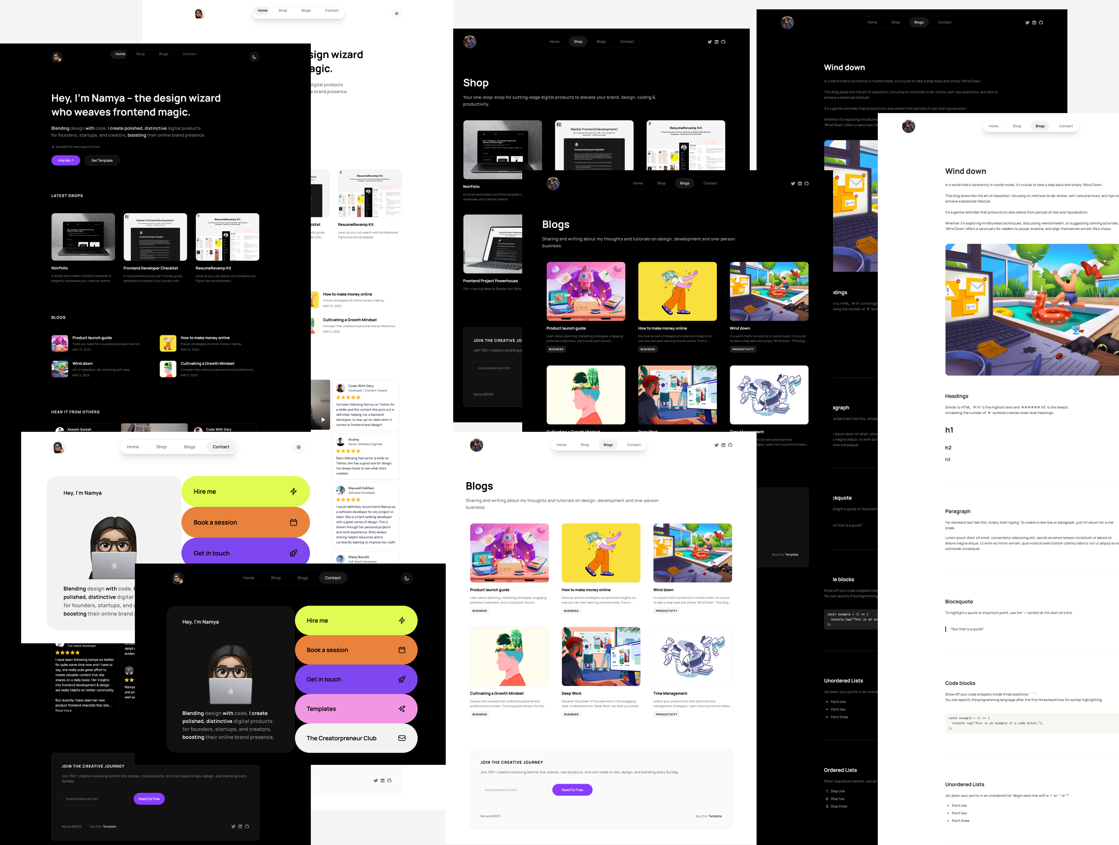 NoirFolio PortFolio Template media 4