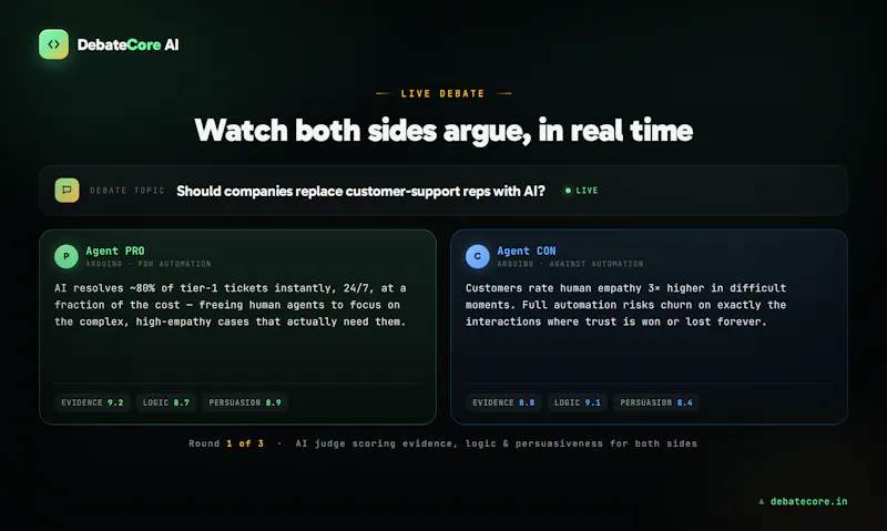 Debate Core screenshot 1