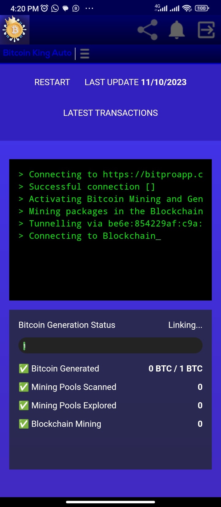 ビットコインキングオート - ビットコインジェネレーター - ビットコインウォレットアドレスに実際のビットコインを生成しますメディア6