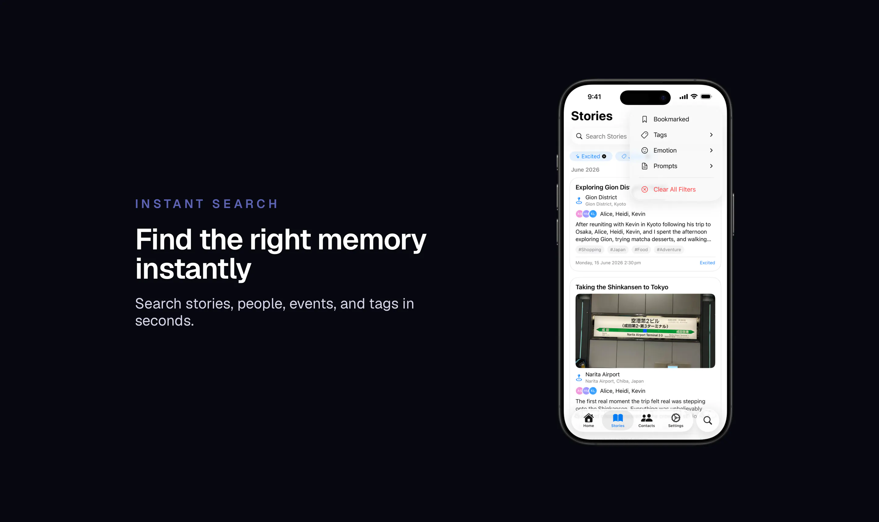 Recall: Better Conversations screenshot